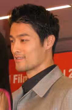 Vietnamese-American actor Johnny Tri Nguyen at a press conference for The Rebel at the 2007 Bangkok International Film Festival at SF World in CentralWorld, Ban