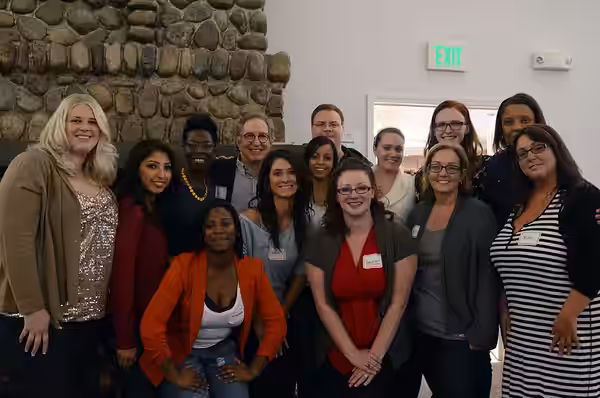 Lifetime TV show, Army Wives, executive producer, Jeff Melvoin, and two of the shows staff writers gather with military spouses after a group discussion regardi (2012)