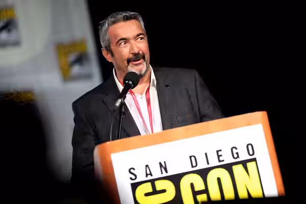Jon Cassar speaking at the 2014 San Diego Comic Con International, for "24: Live Another Day", at the San Diego Convention Center in San Diego, California. Plea