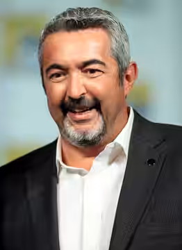 Jon Cassar speaking at the 2014 San Diego Comic-Con International in San Diego, California.