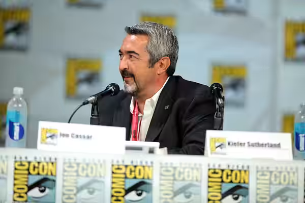 Jon Cassar speaking at the 2014 San Diego Comic Con International, for "24: Live Another Day", at the San Diego Convention Center in San Diego, California. Plea