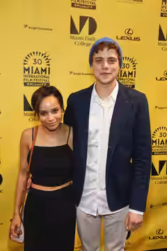 THE BOY WHO SMELLS LIKE FISH actors Zoë Kravitz and Douglas Smith at the MIFF 2013 World Premiere at Olympia Theater at the Gusman Center for the Performing Art