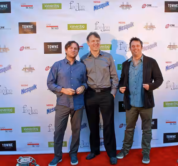 John Dragonetti, Brian Knappenberger, and Andy Roblerston of We Are Legion (2012)