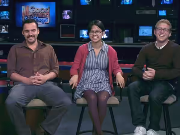 JakeJohnson &amp; Charlyne Yi are two of the stars of the movie 'Paper Heart.' Nick Jasenovec directed the movie. (2009)