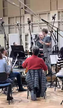 Scoring sessions at Teldex in Berlin for We Were the Lucky Ones (2024)