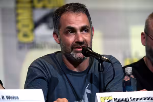 Miguel Sapochnik speaking at the 2016 San Diego Comic Con International, for "Game of Thrones", at the San Diego Convention Center in San Diego, California. Ple