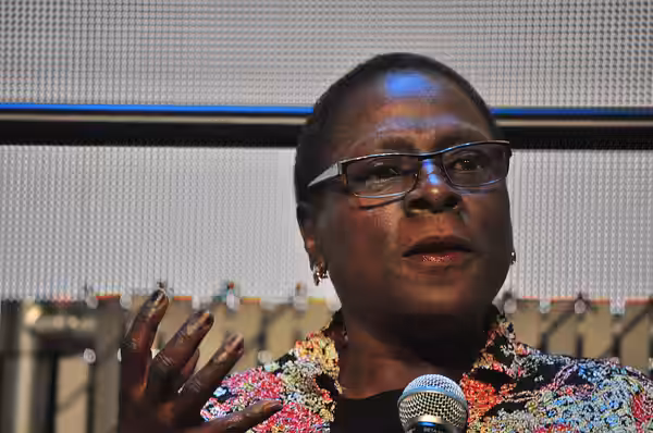 Sharon Jones, on the keynote panel of 2014 Pop Conference, EMP Museum, Seattle, Washington, U.S.