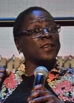 Sharon Jones, on the keynote panel of 2014 Pop Conference, EMP Museum, Seattle, Washington, U.S.