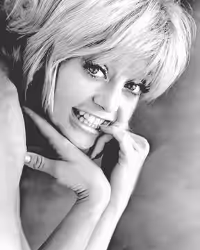Publicity photo of Goldie Hawn for the film Cactus Flower (1969). (1970)