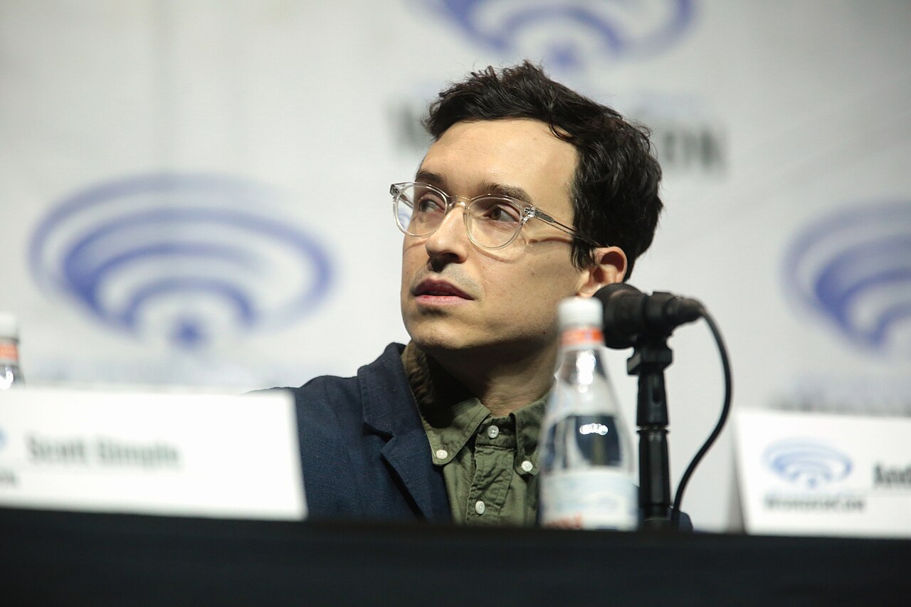 Andrew Chambliss speaking at the 2018 WonderCon, for "Fear the Walking Dead", at the Anaheim Convention Center in Anaheim, California. Please attribute to Gage 