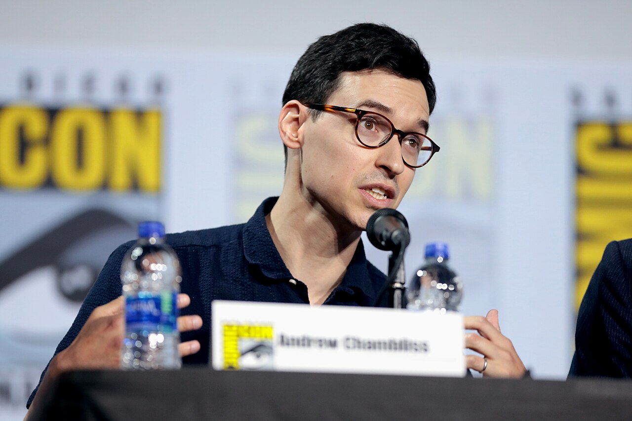 Andrew Chambliss speaking at the 2019 San Diego Comic Con International, for "Fear the Walking Dead", at the San Diego Convention Center in San Diego, Californi