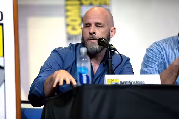 Dave Erickson speaking at the 2016 San Diego Comic Con International, for "Fear the Walking Dead", at the San Diego Convention Center in San Diego, California. 