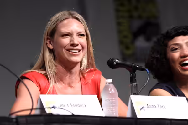 Anna Torv &amp; Jasika Nicole speaking at the 2012 San Diego Comic-Con International in San Diego, California. Please attribute to Gage Skidmore if used elsewhe