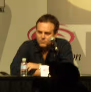 Producer Bryan Burk participating in a Star Trek panel at WonderCon 2009.