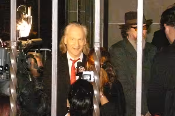 Bill Maher Behind Bars at Tiff '08!! Check out even more great Photos and Videos at: www.tiff.shovine.com (2008)