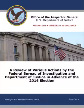DOJ-OIG Report. 6/14/2018