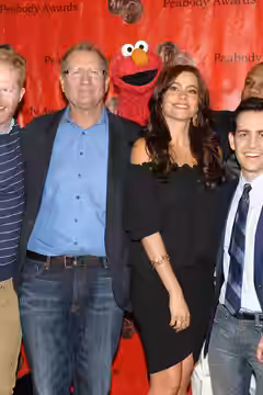 Ed O'Neil, Elmo, Sofía Vergara and Jason Winer 69th Annual Peabody Awards Luncheon Waldorf=Astoria Hotel New York, NY USA May 17, 2010