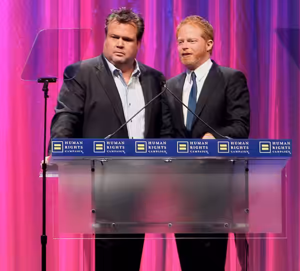 Jesse Tyler Ferguson and Eric Stonestreet from the show "Modern Family" at the 2010 HRC National Dinner