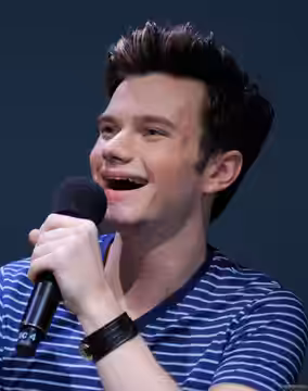Chris Colfer at the Apple book even for TLOS (2012)