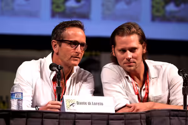 Dante Di Loreto and Zach Woodlee at the 2011 San Diego Comic-Con International in San Diego, California. Please attribute to Gage Skidmore if used elsewhere.