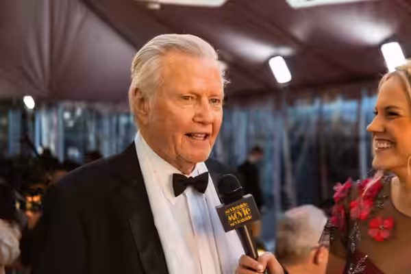 Jon Voight and Evy Baehr Carroll at the University City Hilton Hotel 27th Annual Movieguide® Awards, <a href="http://www.movieguide.org" rel="noreferrer nofo (2019)