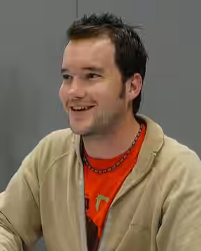 Welsh actor Gareth David-Lloyd, who plays Ianto Jones on the Doctor Who spin-off series Torchwood, at an autograph signing.