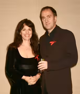 Lise Mayer and Angus Deayton Lighthouse Gala Auction in aid of Terrence Higgins Trust. Please attribute photo to Piers Allardyce (2007)