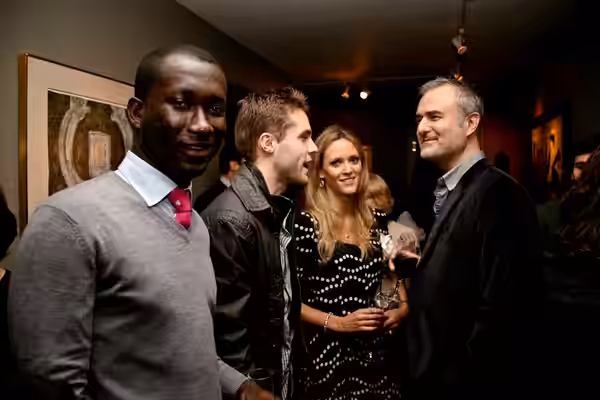 John Appiah, James Roscoe (UN), Clemency Burton-Hill (BBC) and Nick Denton (2011)