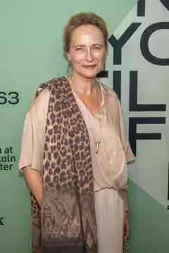 Laila Robins, actress, at the 63rd annual New York Film Festival at Lincoln Center in 2025 for the film Blue Moon