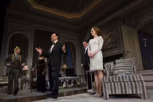 F. Murray Abraham (center front) - Ira Drew Rupert Grint (extreme left) - Frank Finger Stockard Channing (left rear, obscured) - Virginia Noyes Nathan Lane (cen