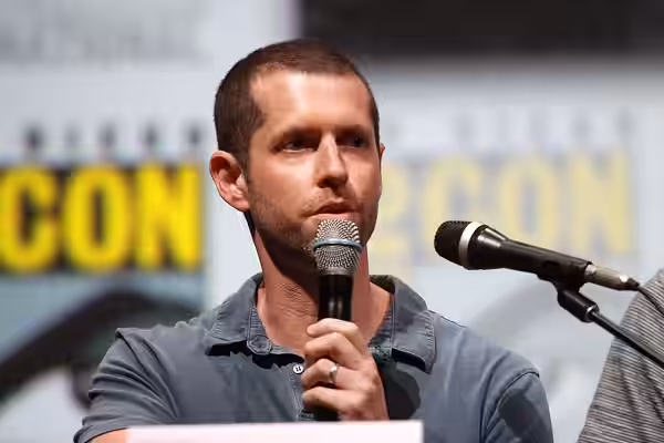 D. B. Weiss speaking at the 2013 San Diego Comic Con International, for "Game of Thrones", at the San Diego Convention Center in San Diego, California. Please a