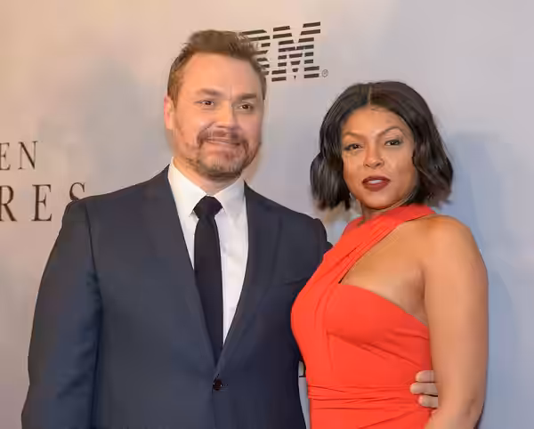 Director Theodore Melfi, and American actress and singer Taraji P. Henson arrive on the red carpet for the global celebration of the film "Hidden Figures" at th (2016)