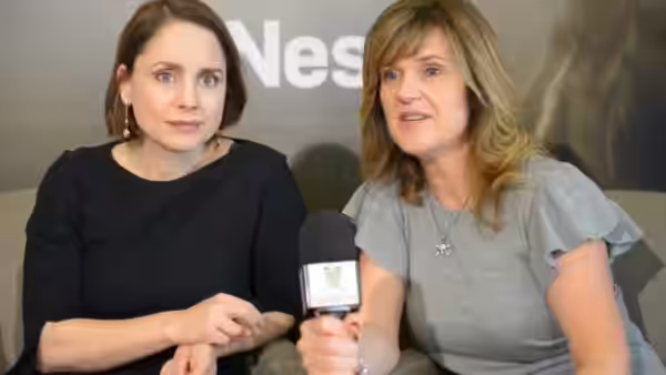Siobhan Finneran and Laura Fraser discuss their new series, The Loch, with the YouTube channel Moobys. (2017)