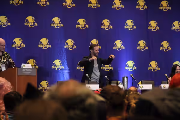 Tim Downie at the Baldur's Gate 3 panel (2025)