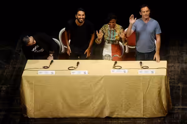 Aaron Roberts, Shazad Latif, Sonequa Martin-Green e Jason Isaacs. Teatro del Giglio. Lucca. (2017)