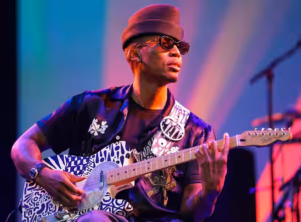 Raphael Saadiq at the Lincoln Center Out of Doors Festival in 2018