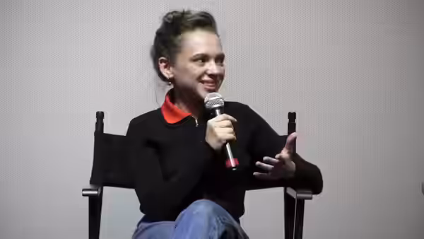 Shira Haas attending Israel Film Festival's post-screening discussion of The Conductor (2018) in Los Angeles