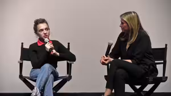 Shira Haas attending Israel Film Festival's post-screening discussion of The Conductor (2018) in Los Angeles