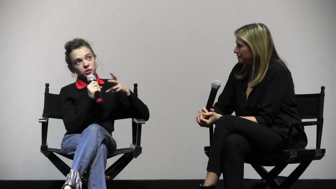 Shira Haas attending Israel Film Festival's post-screening discussion of The Conductor (2018) in Los Angeles