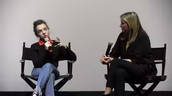 Shira Haas attending Israel Film Festival's post-screening discussion of The Conductor (2018) in Los Angeles