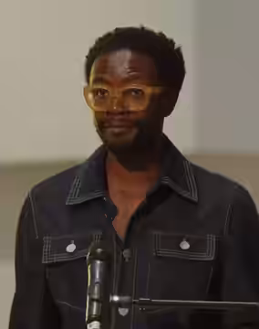 Omari Douglas reading at the British Library in September 2022 (2023)