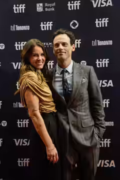 Scoot McNairy, actor, with his partner at the 2024 Toronto International Film Festival (TIFF) for the movie Nightbitch.