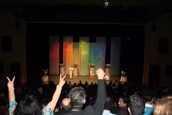 Schiedam, The Netherlands: After Hooshang Tozie and Shohreh Aghdashloo theater play, people were chanting "death with dictator". Photo by Pejman Akbarzadeh (2010)
