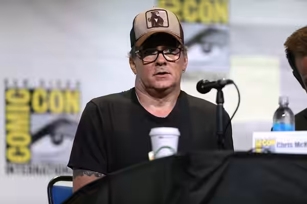 Chris McKay speaking at the 2016 San Diego Comic Con International, for "The LEGO Batman Movie", at the San Diego Convention Center in San Diego, California. Pl