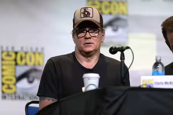 Chris McKay speaking at the 2016 San Diego Comic Con International, for "The LEGO Batman Movie", at the San Diego Convention Center in San Diego, California. Pl