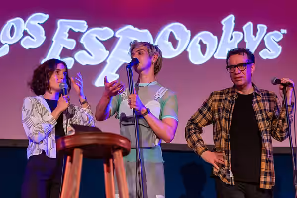 Ana Fabrega, Julio Torres and Fred Armisen "Los Espooky's live" June 29, 2019