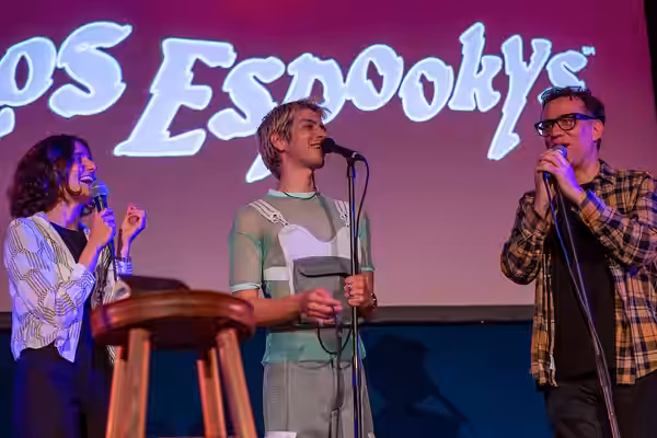 Ana Fabrega, Julio Torres and Fred Armisen "Los Espooky's live" June 29, 2019