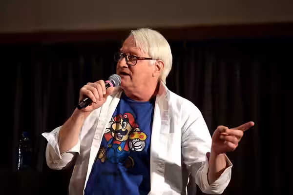 Charles Martinet speaking at the 2018 Phoenix Comic Fest at the Phoenix Convention Center in Phoenix, Arizona. Please attribute to Gage Skidmore if used elsewhe