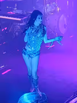 Rina Sawayama performing at the Powerstation in Auckland, New Zealand on 9 January 2023.