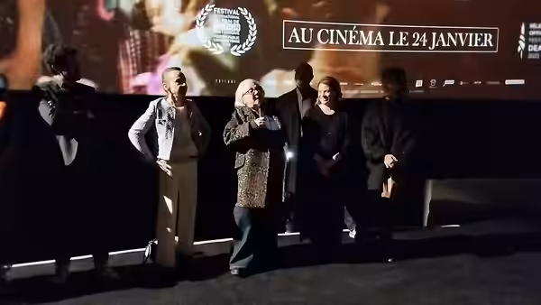 Dominique Frot, Josiane Balasko, Arnaud des Pallières, Mélanie Thierry et Marina Foïs lors de l'avant-première de "Captives" à l'UGC Ciné-Cité Les Halles, en ja (2024)